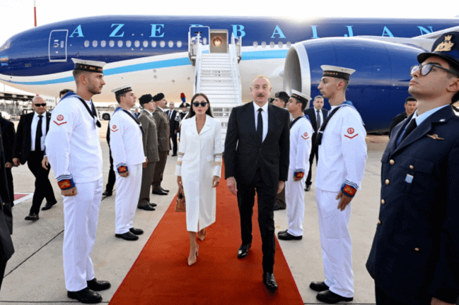 Prezident İlham Əliyev işgüzar səfərlə İtaliyadadır