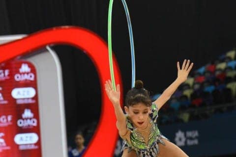 Bədii gimnastika üzrə 3-cü beynəlxalq “Ocaq kuboku” davam edir - FOTO