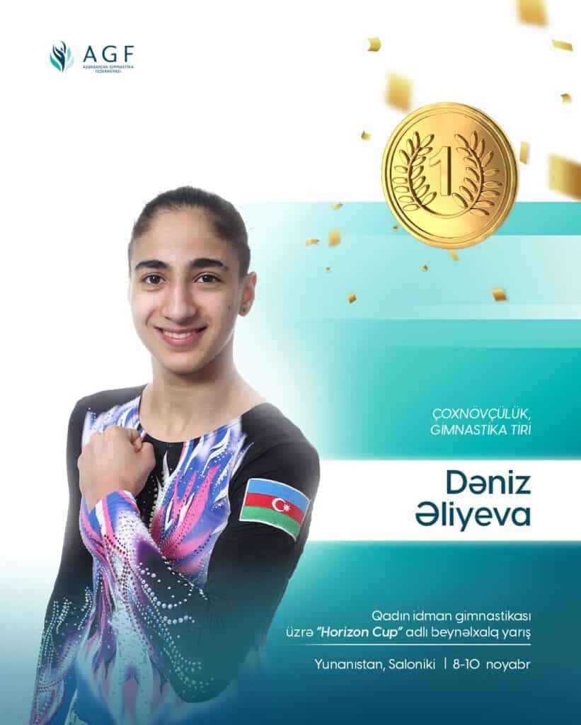 Gimnastlarımız “Horizon Cup”da 7 medal qazandı - FOTO
