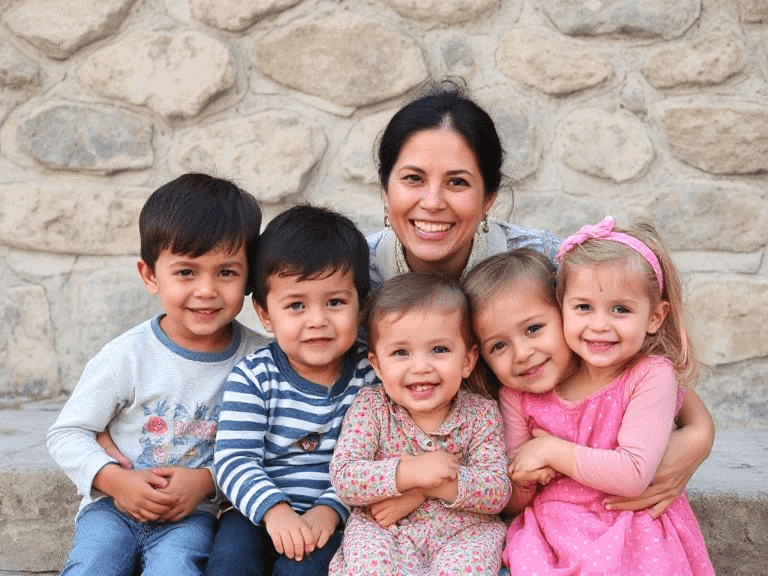 beş uşaqlı ailə