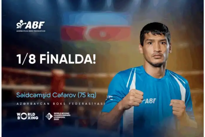 Azərbaycan boksçusu dünya çempionatının 1:8 finalına yüksəlib