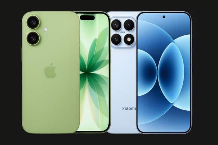 Xiaomi 17 iPhone 17