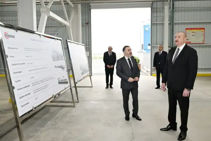 İlham Əliyev AZWOOL zavodunu açdı