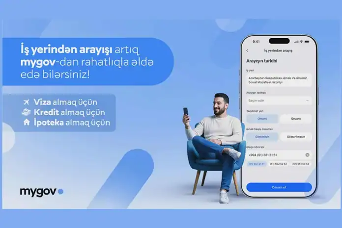 'mygov'da iş yerinə dair arayış xidməti