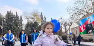 Leyla Əliyevadan Yevlaxda Yeni il sevinçi