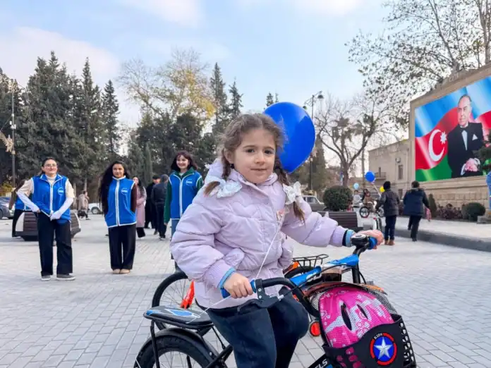 Leyla Əliyevadan Yevlaxda Yeni il sevinçi
