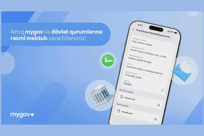 mygov-la dövlətə rəqəmsal məktub göndərin