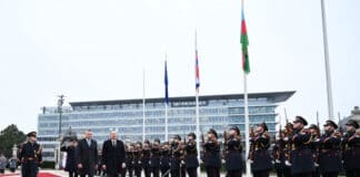 Prezident İlham Əliyevin Bratislavada rəsmi qarşılanması