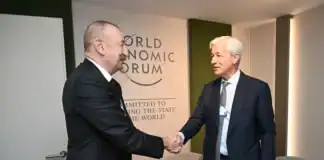Əliyev Davosda J.P.Morgan sədri ilə görüşdü