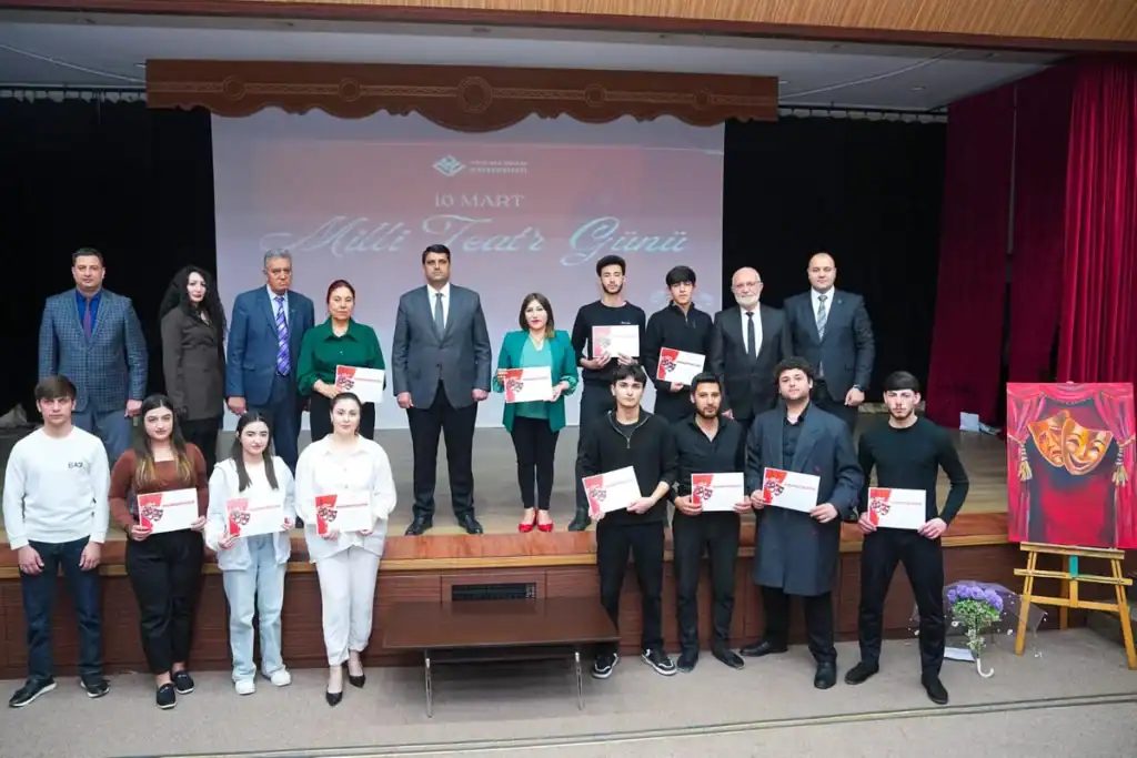 Naxçıvan Dövlət Universitetində Milli Teatr Günü təntənəli şəkildə qeyd olunub