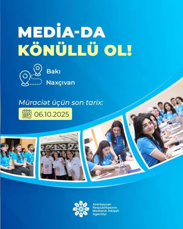 “Media könüllüləri” proqramına qəbul yenidən açıldı