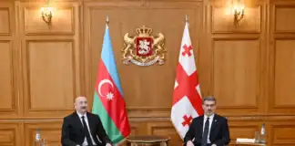 İlham Əliyevlə Mixail Kavelaşvilinin təkbətək görüşü olub