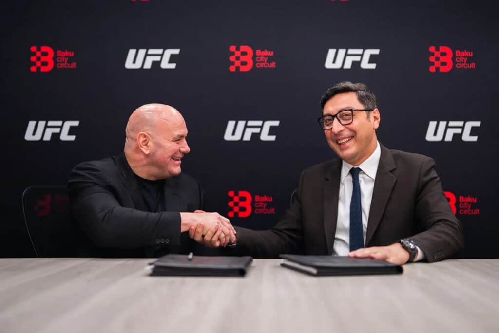 UFC ilə tarixi razılaşma: Bakı 2028-ci ilə qədər döyüşlərə ev sahibliyi edəcək 1 UFC ilə tarixi razılaşma: Bakı 2028-ci ilə qədər döyüşlərə ev sahibliyi edəcək