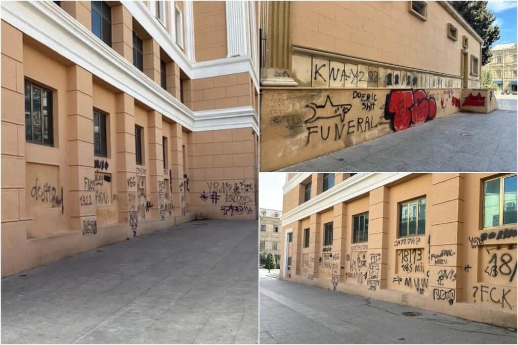 Nizami Kino Mərkəzində qraffiti qalmaqalı: iştirak edənlərin kimliyi müəyyənləşdi