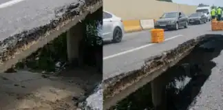 Bakı–Ələt yolunda körpü çökdü, tıxac yarandı