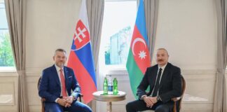 İlham Əliyev Şuşada Peter Pelleqrini ilə görüşdü