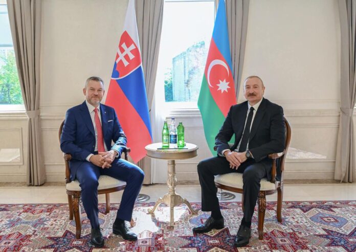 İlham Əliyev Şuşada Peter Pelleqrini ilə görüşdü